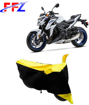 FFZ Waterproof Two Wheeler Cover for Suzuki(GSX-S1000 ABS, Black, Yellow)