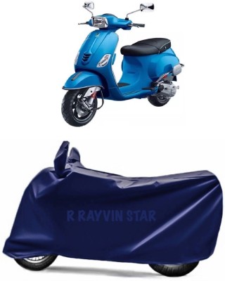 R Rayvin Star Two Wheeler Cover for Piaggio(Vespa SXL, Blue)