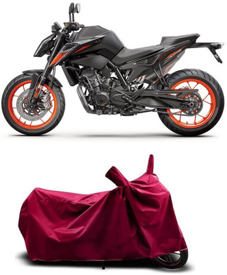 Coxtor Waterproof Two Wheeler Cover for KTM(790 Duke BS6, Maroon)