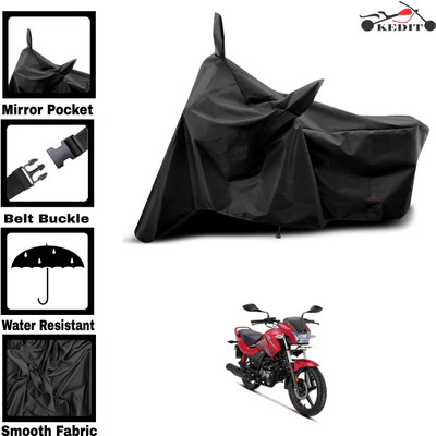 KEDIT Two Wheeler Cover for Universal For Bike(Glamour i3s BS6, Black)