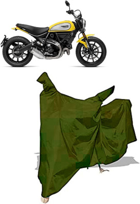 Amexride Two Wheeler Cover for Ducati(Scrambler Icon, Maroon)