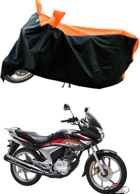 Mdstar Waterproof Two Wheeler Cover for Honda(CBF150, Orange)