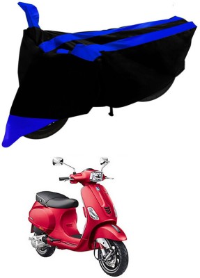 Ascension Two Wheeler Cover for Piaggio(Vespa SXL, Black, Blue)