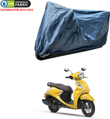 PAGORA Waterproof Two Wheeler Cover for Yamaha(Fascino BS6, Blue)