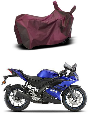 Mdstar Waterproof Two Wheeler Cover for Yamaha(YZF R15 V3, Maroon)