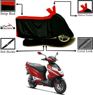DeepShakshi AUTOMOTIVE Two Wheeler Cover for Hero(Dare BS6, Red, Black)