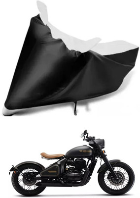 Variety Products Collection Waterproof Two Wheeler Cover for JAWA(Jawa, White, Black)