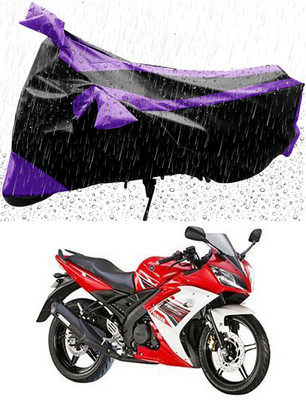 Mdstar Waterproof Two Wheeler Cover for Yamaha(R15S, Purple, Black)