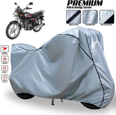 xodi Waterproof Two Wheeler Cover for Hero(Splendor PRO, Black, Blue, Multicolor)