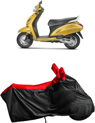 Autofly Waterproof Two Wheeler Cover for Honda(Activa 5G, Red, Black)