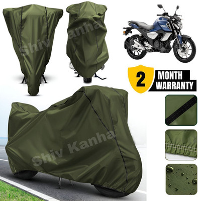 Shiv Kanha Waterproof Two Wheeler Cover for Yamaha(FZ, Black)