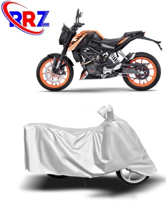 RRZ Waterproof Two Wheeler Cover for KTM(125 Duke, White)