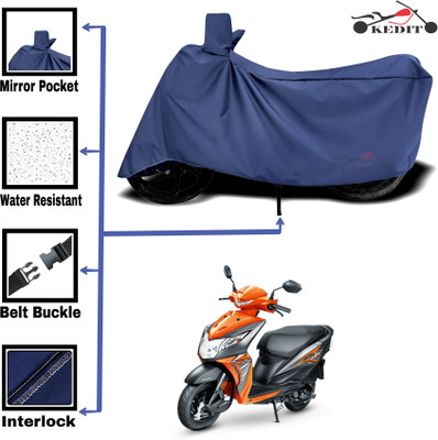 KEDIT Two Wheeler Cover for Universal For Bike(Dio, Blue)