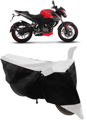 HEMSKAR Two Wheeler Cover for Bajaj(Pulsar 200 NS DTS-i, White, Black)