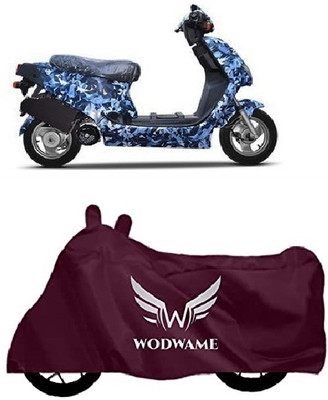 CSC CRAFT Two Wheeler Cover for Hero Electric(Electric AXLHE-20, Maroon)