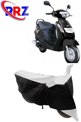 RRZ Waterproof Two Wheeler Cover for Mahindra(Duro DZ, Black, White)