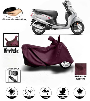 DeepShakshi AUTOMOTIVE Waterproof Two Wheeler Cover for Hero(Pleasure Plus, Maroon)