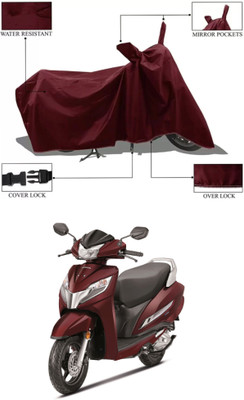 RAQTRO Waterproof Two Wheeler Cover for Honda(Activa 125, Maroon)