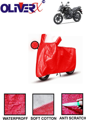 OliverX Waterproof Two Wheeler Cover for Honda(CB Trigger, Red)