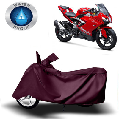 Autoinnovation Two Wheeler Cover for TVS(Apache RR 310, Maroon)