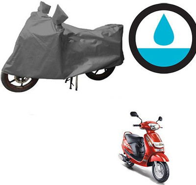 DeepShakshi AUTOMOTIVE Waterproof Two Wheeler Cover for Mahindra(Duro DZ, Grey)