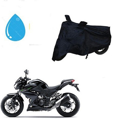 Mdstar Waterproof Two Wheeler Cover for Kawasaki(Z250, Black)