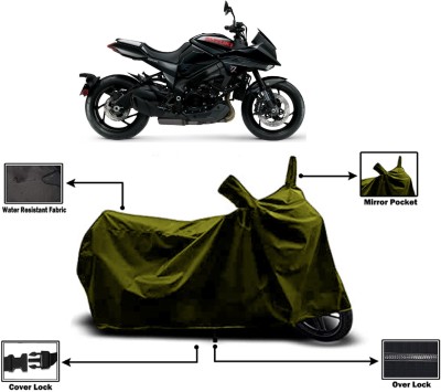 Amexride Two Wheeler Cover for Suzuki(Katana BS6, Green)