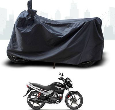 DeepShakshi AUTOMOTIVE Waterproof Two Wheeler Cover for Hero(Glamour FI, Black)