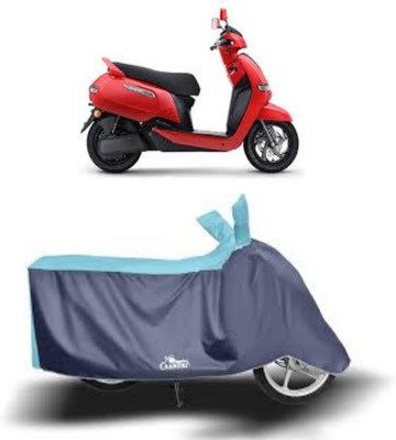 BOGYMON Waterproof Two Wheeler Cover for TVS(iQube, Grey, Blue)