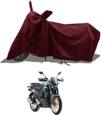 Mdstar Waterproof Two Wheeler Cover for Yamaha(FZ 25 BS6, Maroon)