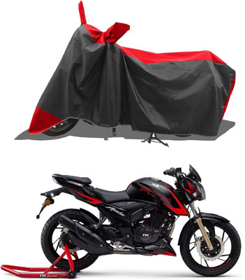 KEDIT Two Wheeler Cover for Universal For Bike(Apache RTR 200, Red, Black)