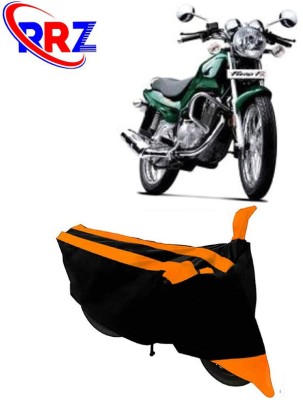 RRZ Waterproof Two Wheeler Cover for TVS(Fiero FX, Black, Orange)