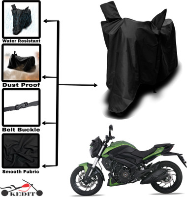 KEDIT Two Wheeler Cover for Universal For Bike(Dominar, Black)