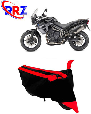 RRZ Waterproof Two Wheeler Cover for Triumph(Tiger 800 XR, Black, Red)