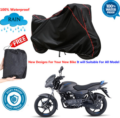 AUTOCAD Waterproof Two Wheeler Cover for Bajaj(Pulsar 125, Black)