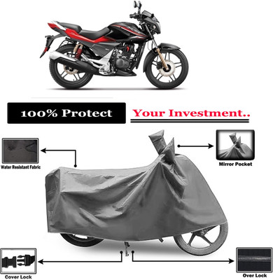 Amexride Two Wheeler Cover for Hero(Xtreme Sports, Grey)