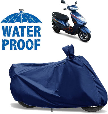 OliverX Waterproof Two Wheeler Cover for Okinawa(Ridge, Blue)