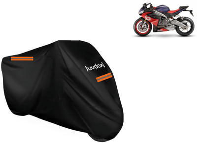 Juvdoxj Waterproof Two Wheeler Cover for Aprilia(RS 660 BS6, Black)