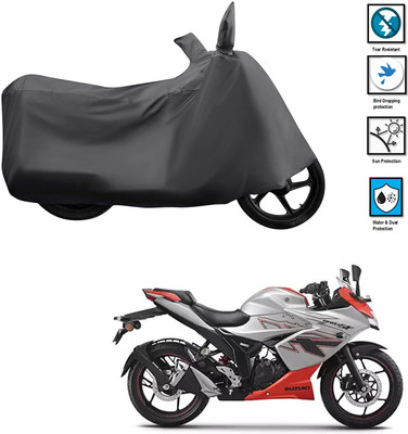 CODOKI Waterproof Two Wheeler Cover for Suzuki(Gixxer, Grey)