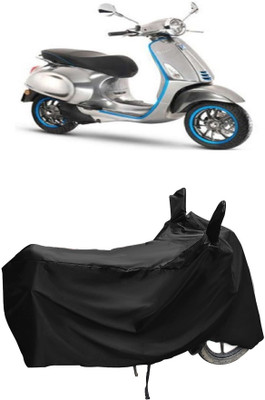 Autoprime Two Wheeler Cover for Piaggio(Piaggio Elettrica BS6, Black)