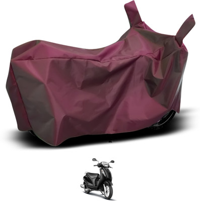 GOSHIV-car and bike accessories Two Wheeler Cover for Suzuki(Access 125, Maroon)