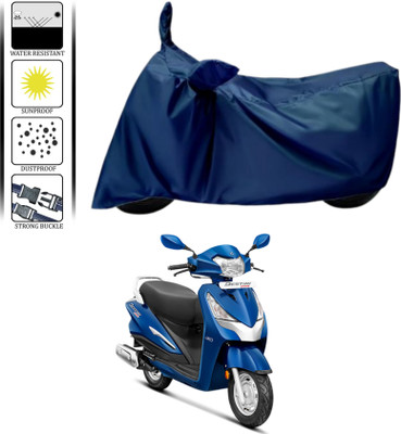 HWSXQAE Waterproof Two Wheeler Cover for Hero(Destini 125, Blue)