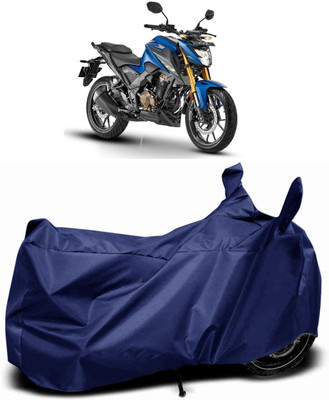 Mdstar Waterproof Two Wheeler Cover for Honda(CB 400, Blue)