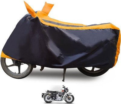 Euro Care Waterproof Two Wheeler Cover for Royal Enfield(Interceptor 650, Orange)