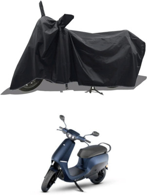 MMSSTAR Waterproof Two Wheeler Cover for Ola(Scooty, Black)