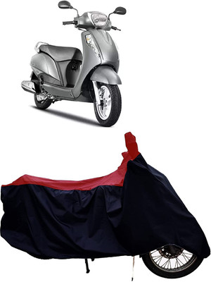 KEDIT Two Wheeler Cover for Suzuki(Access, Red, Black)