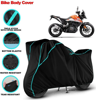 Grizzly Waterproof Two Wheeler Cover for KTM(390 Adventure, Black)