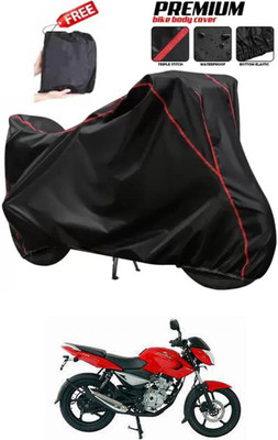 DeepShakshi AUTOMOTIVE Two Wheeler Cover for Bajaj(Pulsar 135 LS DTS-i, Black)