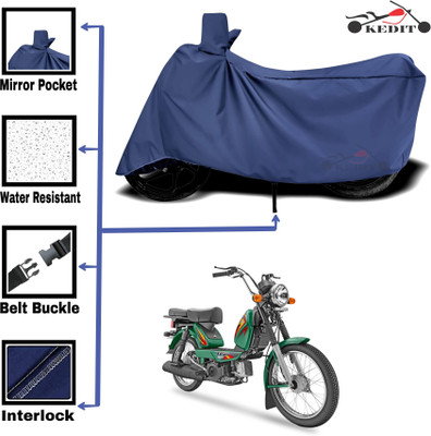 KEDIT Two Wheeler Cover for TVS(Heavy Duty, Blue)