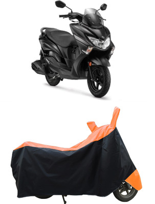Coxtor Waterproof Two Wheeler Cover for Suzuki(Burgman Street 125, Orange)